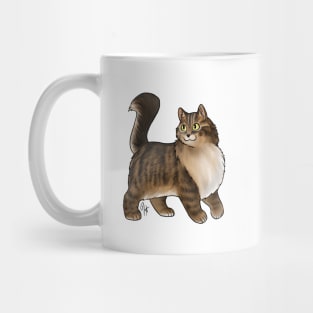 Cat - Turkish Angora - Tabby Mug